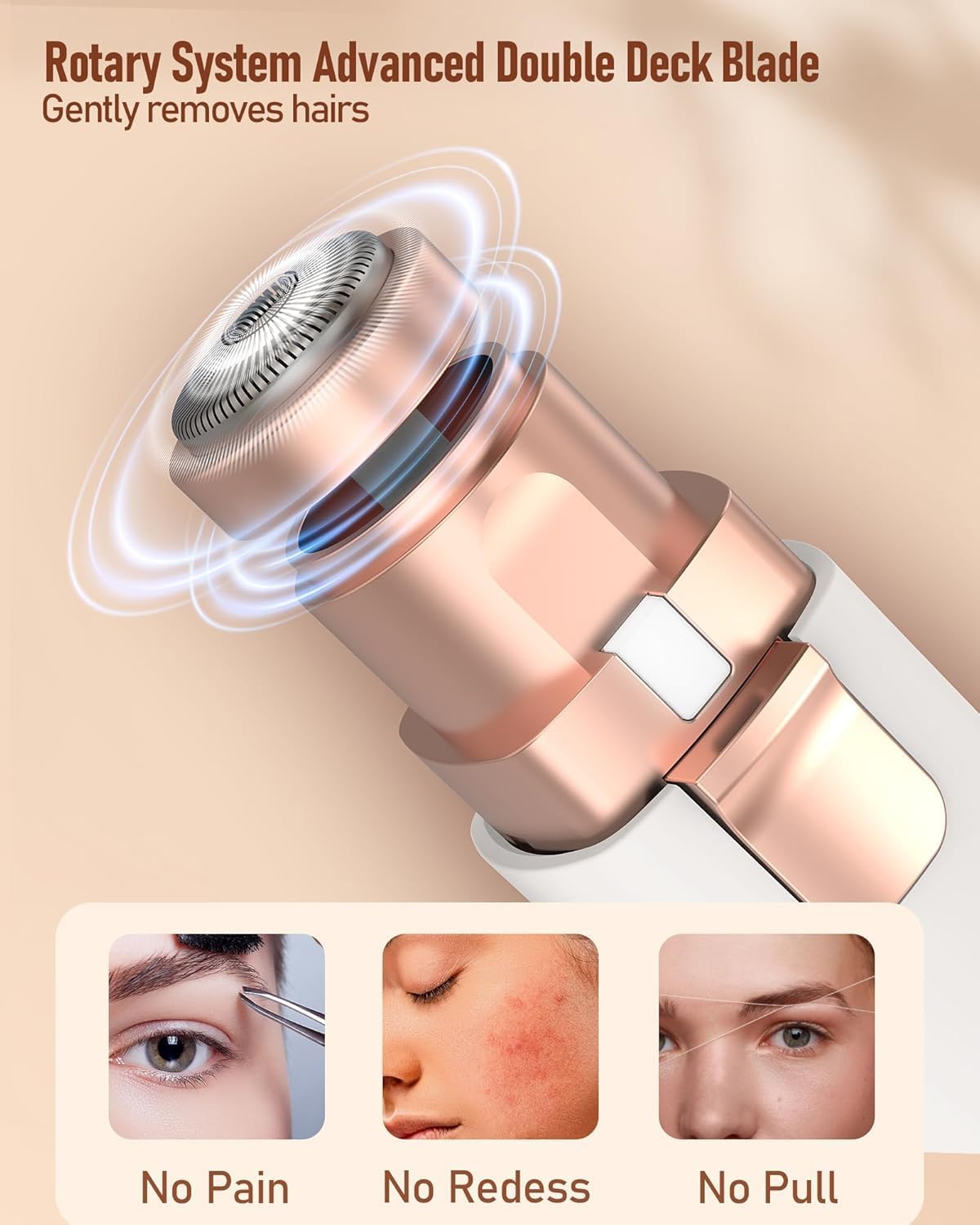 Facial Hair Remover for Women – Rechargeable & Painless Grooming