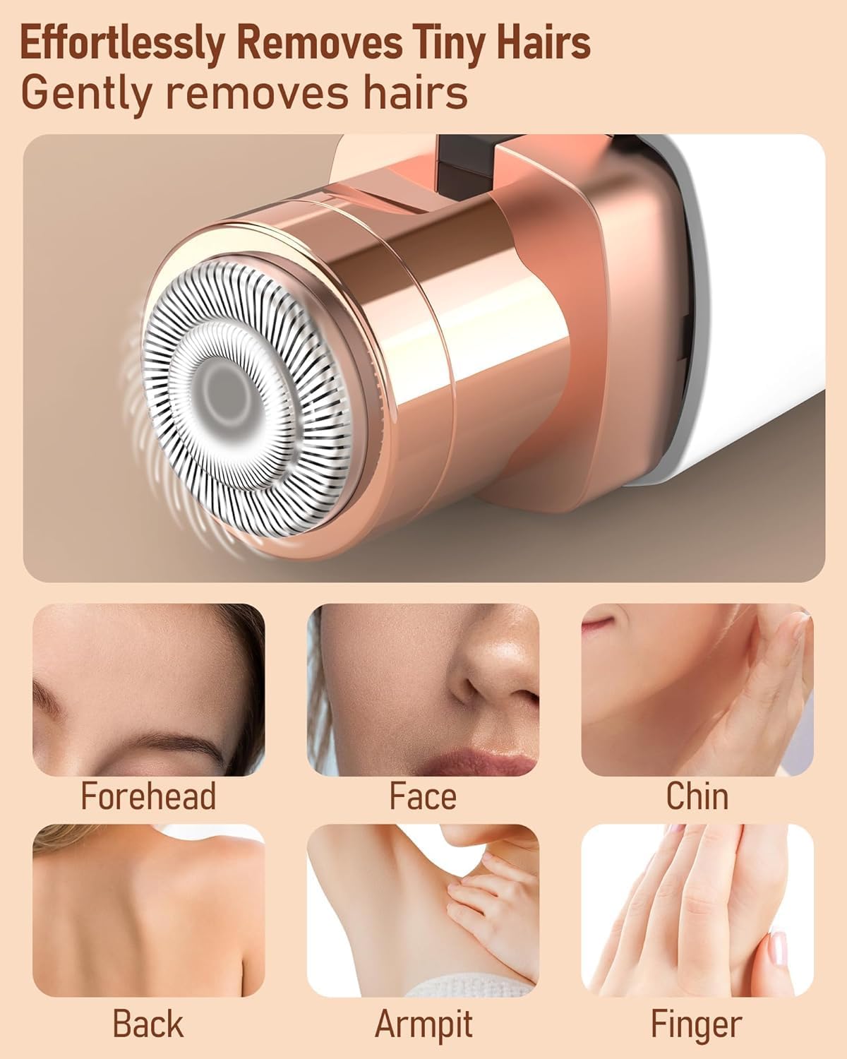 Facial Hair Remover for Women – Rechargeable & Painless Grooming