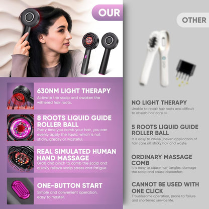 Electric Scalp Massager with Hair Oil Applicator