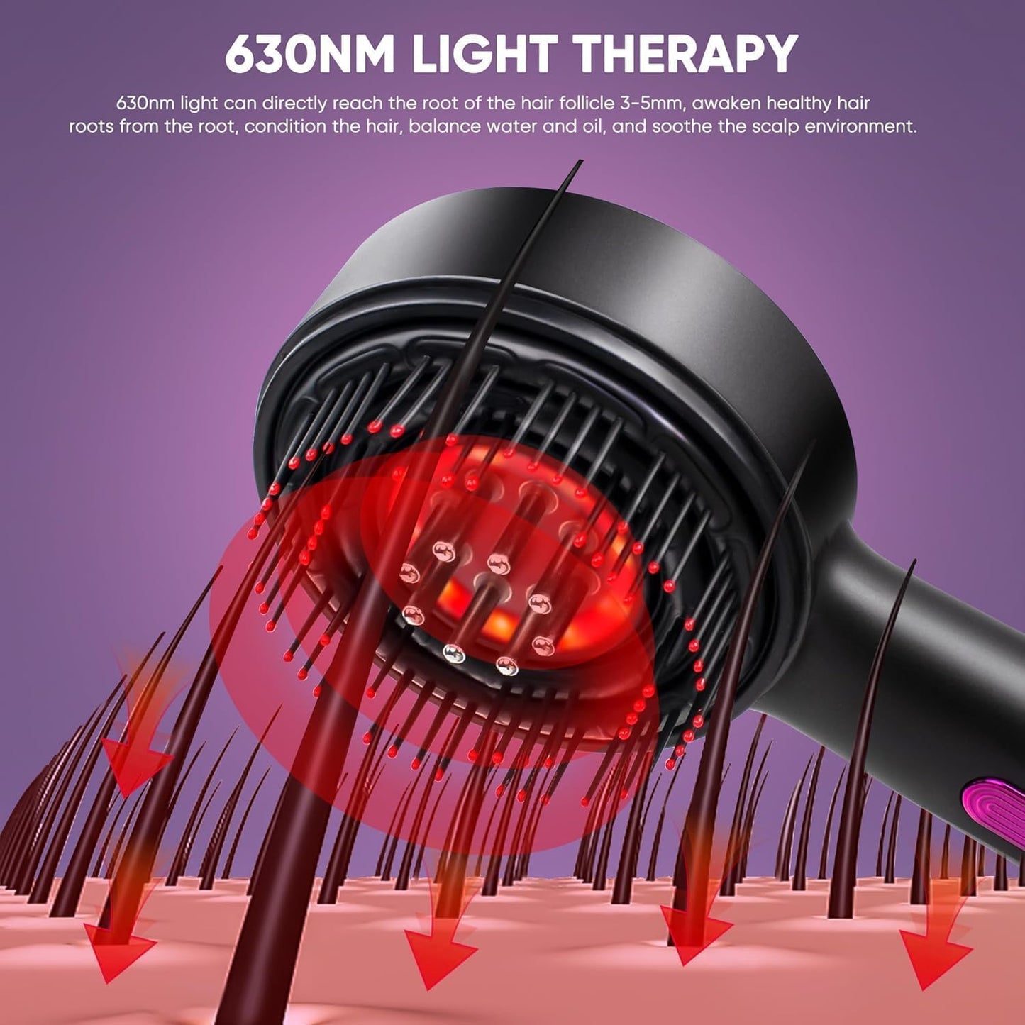 Electric Scalp Massager with Hair Oil Applicator