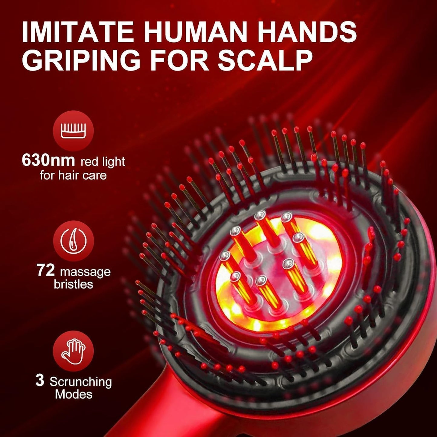 Electric Scalp Massager with Hair Oil Applicator
