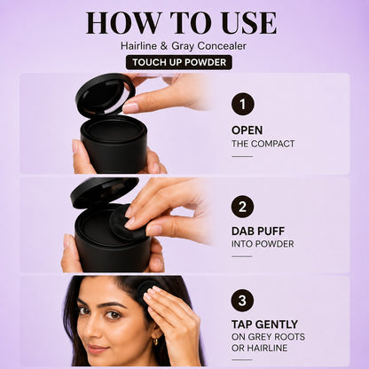 Hairline & Gray Concealer Touch Up Powder Black
