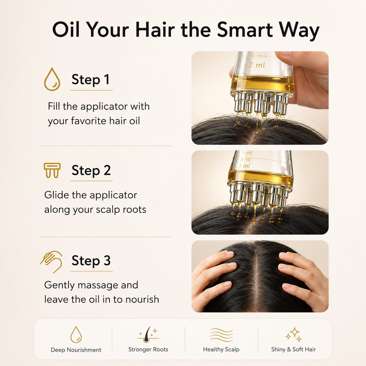 Hair Oil Applicator For Scalp