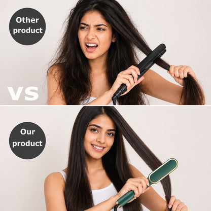 Hair Straightener Comb Brush