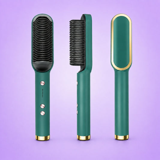 Hair Straightener Comb Brush