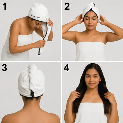 Microfiber Hair Drying Towel Wrap – Super Absorbent & Fast Dry