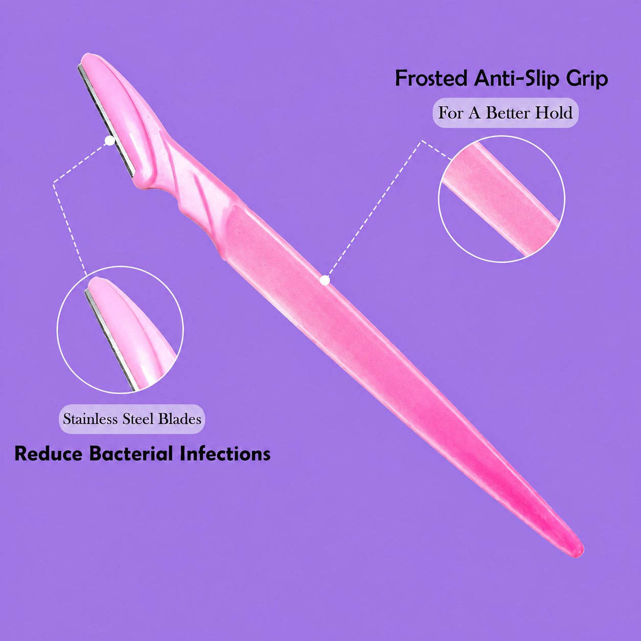 Facial Hair Remover – Painless 3-Pack Razor