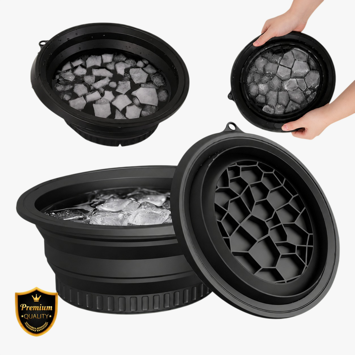 Foldable Ice Face Bowl – Instant Glow & Cooling Facial Therapy