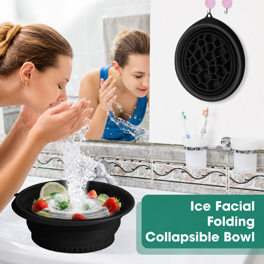 Foldable Ice Face Bowl – Instant Glow & Cooling Facial Therapy